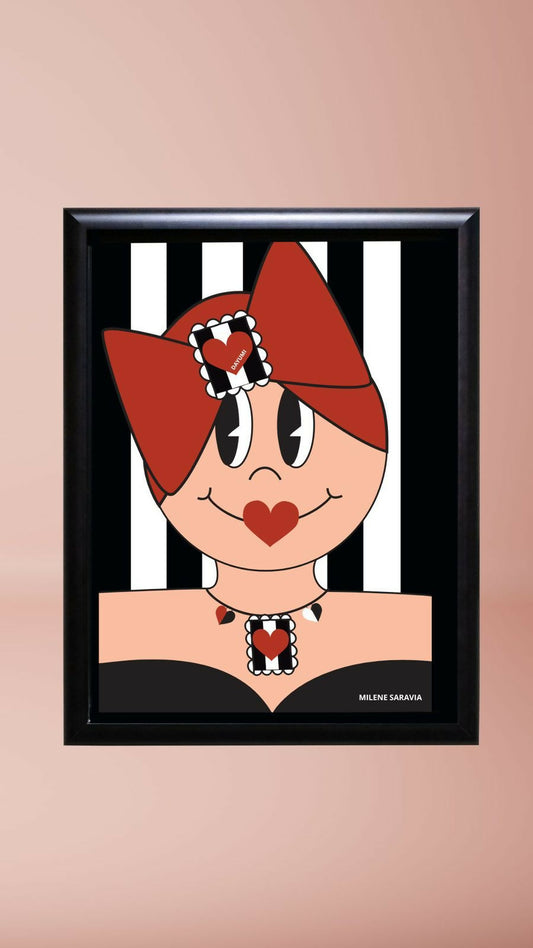 Dayumi Original Cuadro Blanco y Negro (15x20cm)