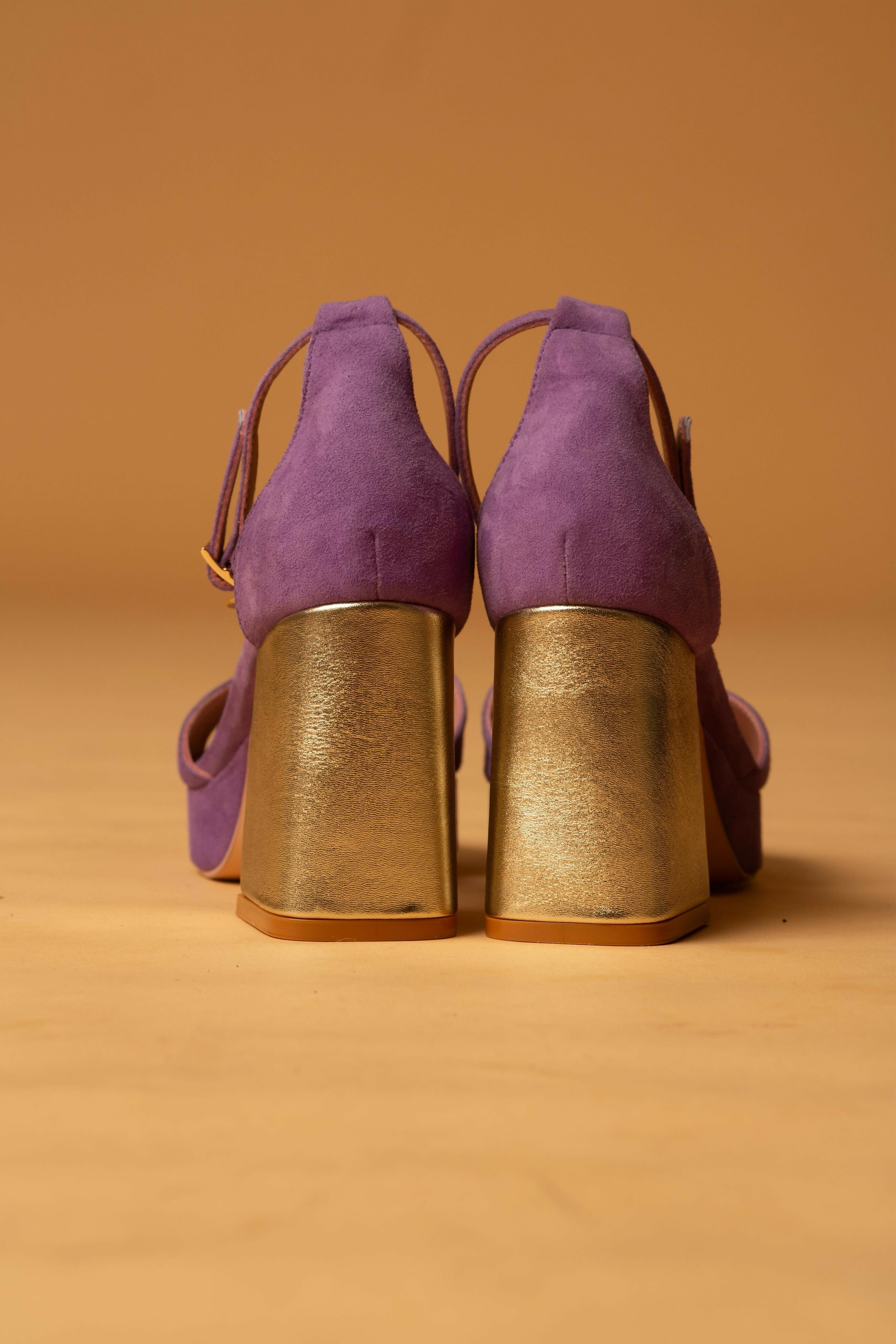 Sandalias Uva Lila