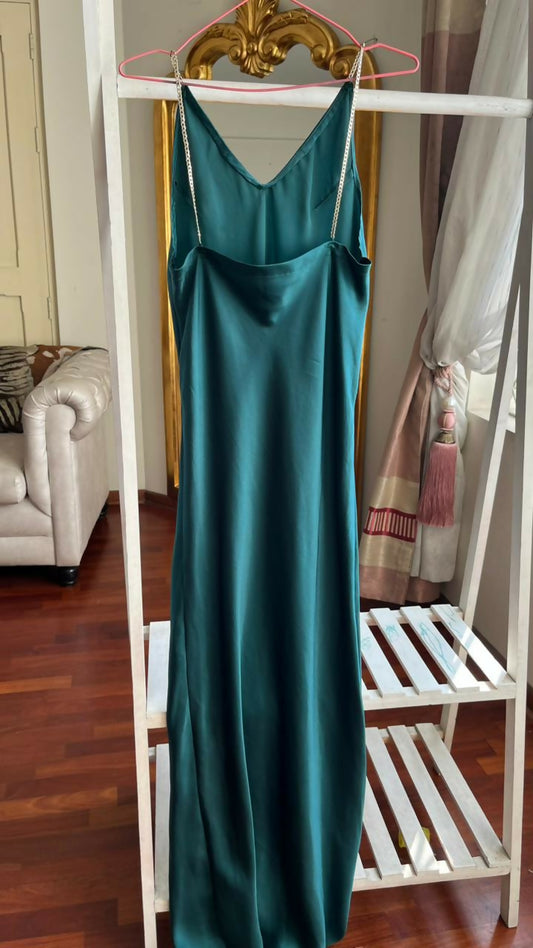 Vestido verde largo
