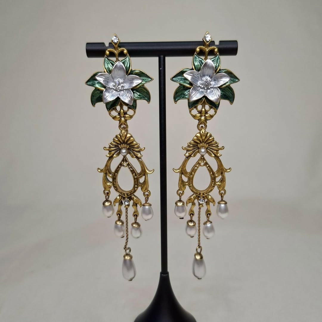 Aretes Vintage Lirio Imperial