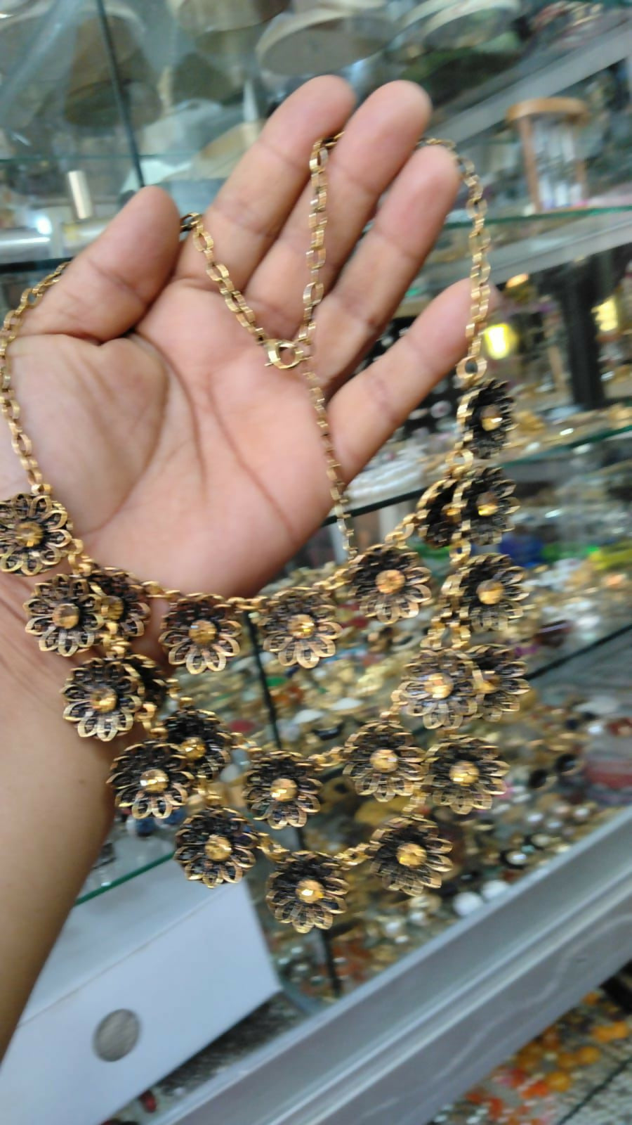 Collar "Cascada de Ámbar & Filigrana"