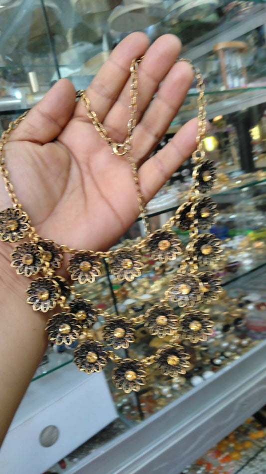 Collar "Cascada de Ámbar & Filigrana"