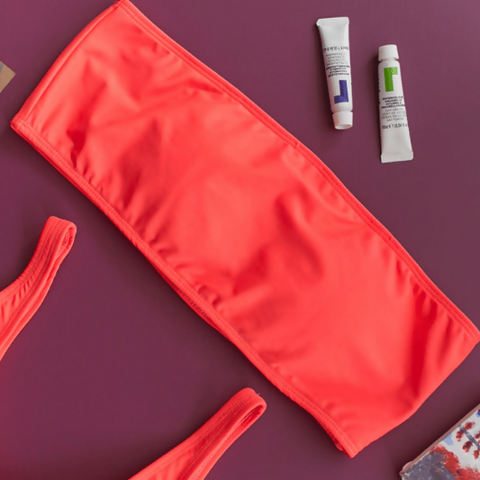 Amore coral strapless