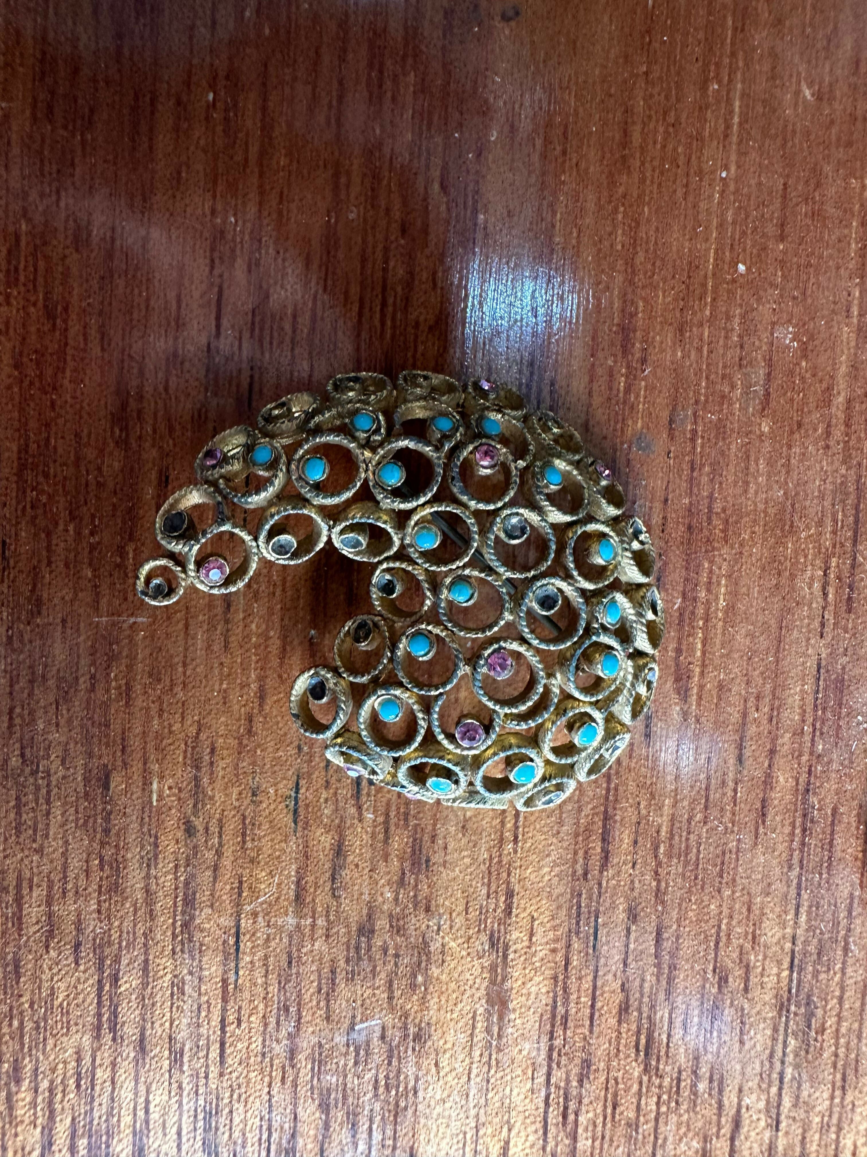 Broche "Mosaico Turquesa"