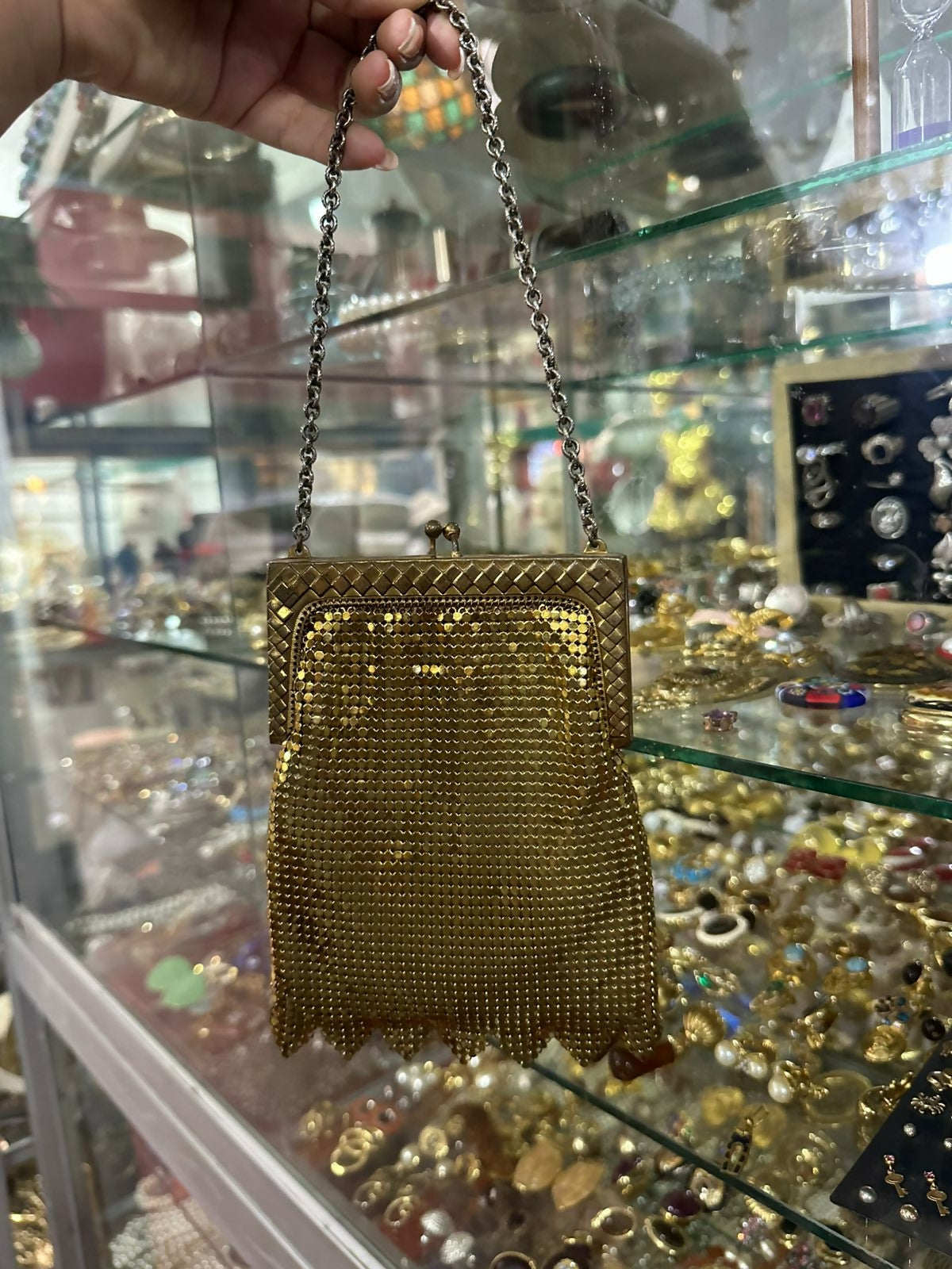 Mini Cartera Dorada