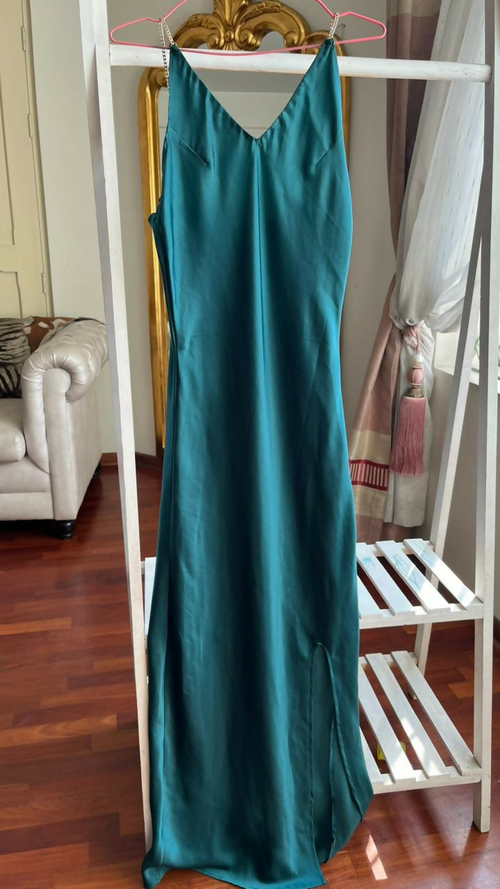 Vestido verde largo