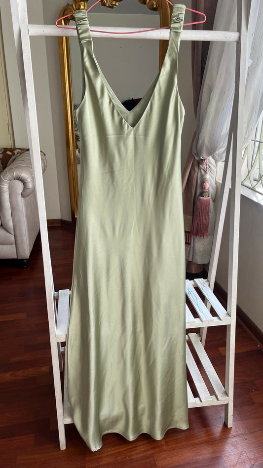 Vestido seda Zara